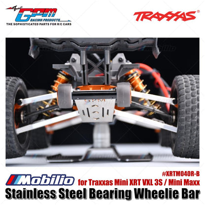 GPM Part #XRTM040R-B Stainless Steel Bearing Wheelie Bar for Traxxas Mini XRT VXL 3S / Mini Maxx Upgrade