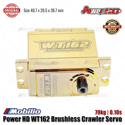 Power HD WT162 Brushless Crawler Servo 70kg | 0.10s Pure Brass Material Case Waterproof
