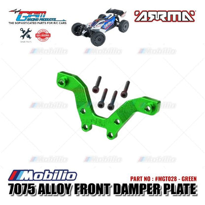 GPM Part #MGT028 Alloy Front Damper Plate Arrma 1/18 Typhon Grom Mega RC Buggy  Remote Control