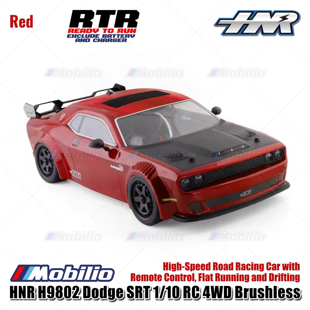 HNR H9802 Panther Dodge SRT 1/10 RC 4WD Brushless High-Speed Road Racing Car with Remote Control Flat Running and Drifting