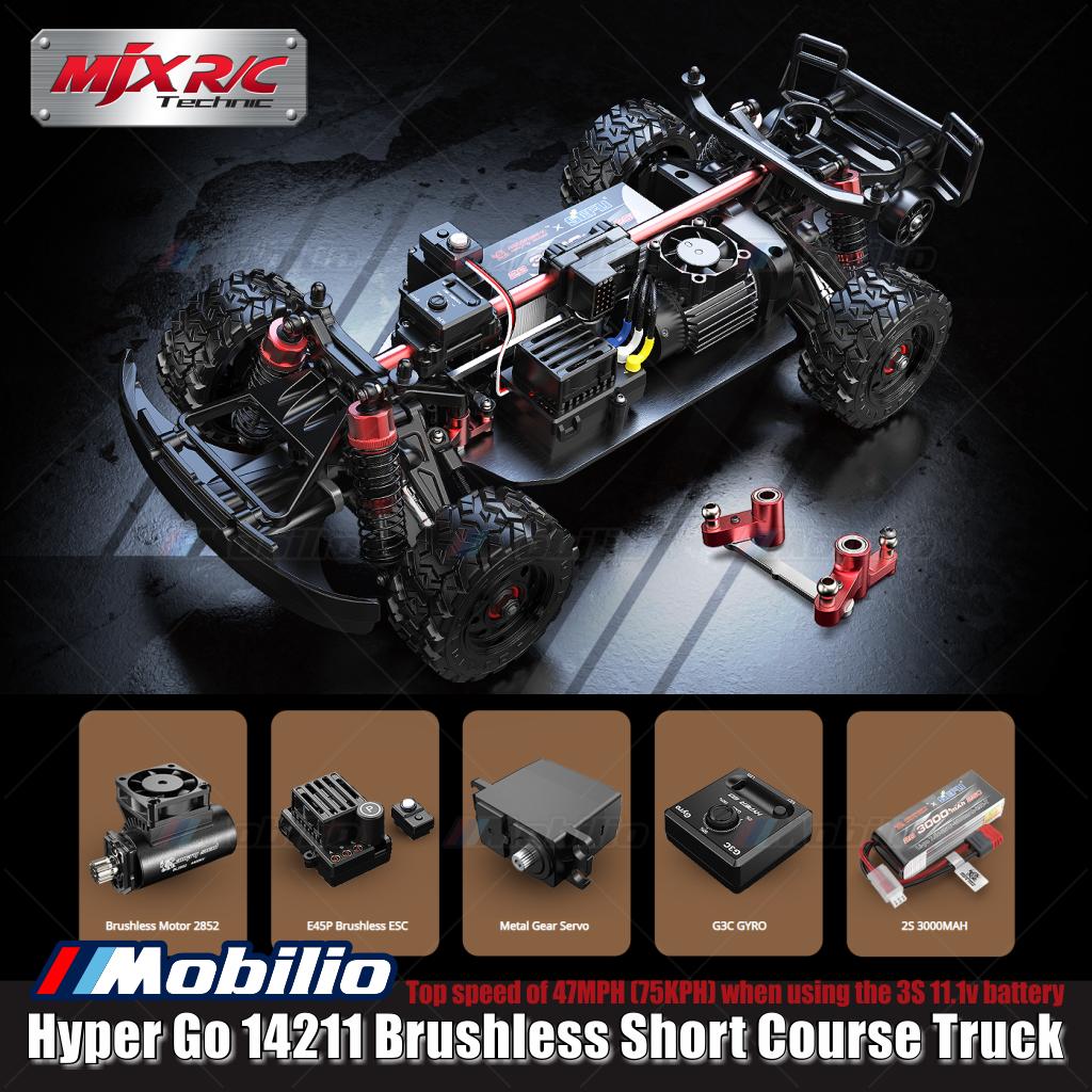 MJX Hyper Go 14211 75KPH Brushless 1:14 Scale Truck (2S & 3S LiPo Version) Ready To Run RTR