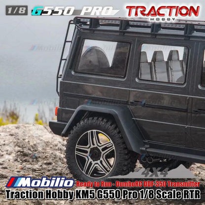 Traction Hobby G550 Pro KM5 Mobil RC Crawler Skala 1/8 Kendali Jarak Jauh Petualangan RTR