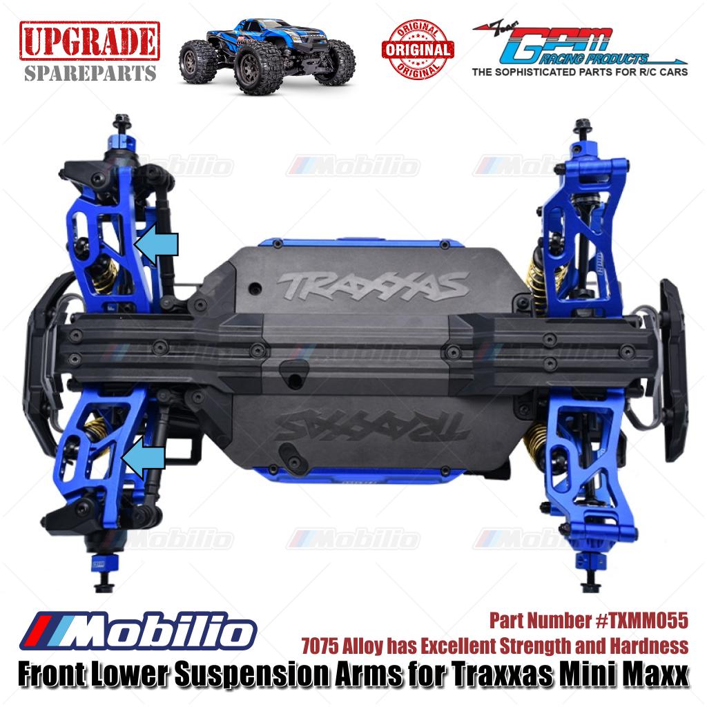 GPM Part #TXMM055 7075 Alloy Front Lower Suspension Arms for RC Traxxas Mini Maxx