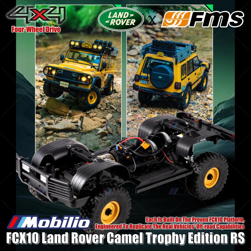FMS 1:10 Land Rover Camel Trophy Edition RS FCX10 Platform 4x4 RTR 2.4GHz RC Crawler Adventure Remote Control