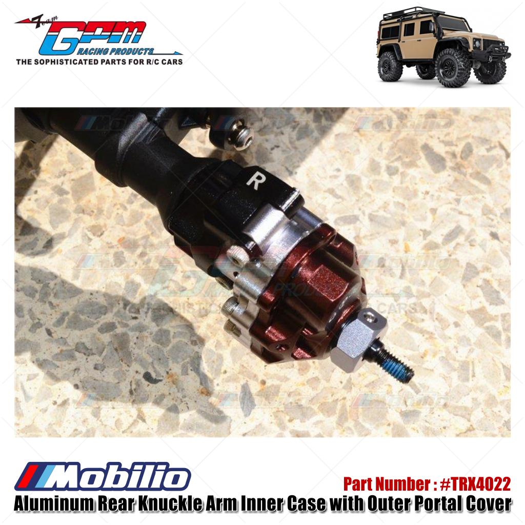 GPM Part #TRX4022 Aluminum Rear Knuckle Arm Inner Case with Outer Portal Cover for TRX-4 Trail Crawler / TRX-6 Upgrade Parts