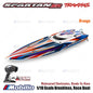 Traxxas 103076-4 Spartan SR Perahu Balap Brushless Skala 1/10 RC Tahan Air Elektronik Siap Balap