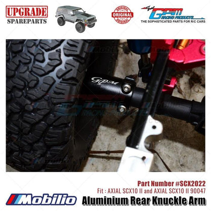 GPM Part #SCX2022 Aluminium Rear Knuckle Arm AX31383 RC Upgrade Axial SCX10 II Crawler Adventure  Remote Control Toy