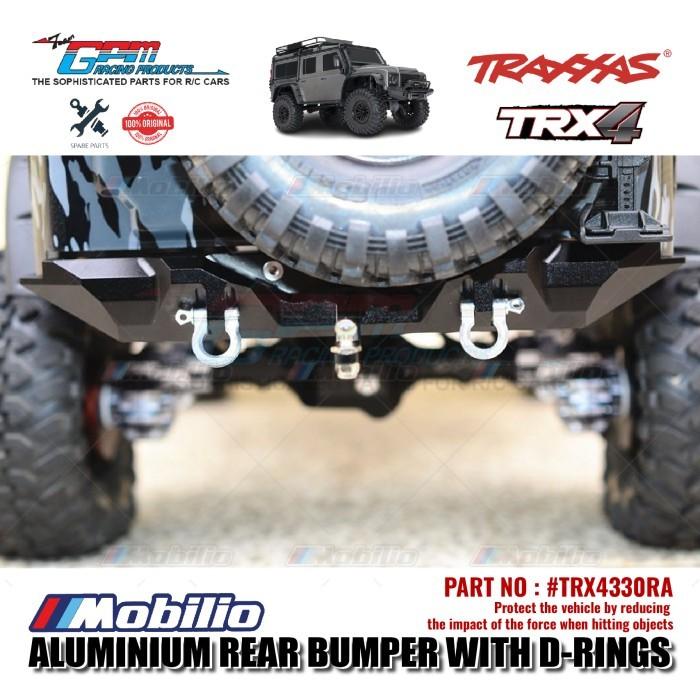 GPM Part #TRX4330RA Aluminium Rear Bumper With D-rings Traxxas TRX-4 Defender Trail Crawler