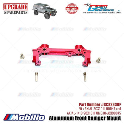 GPM Part #SCX2330F Aluminium Front Bumper Mount AX31392 RC Upgrade Axial SCX10 II Crawler Adventure