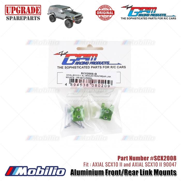 GPM Part #SCX2008 Aluminium Front/Rear Link Mounts AX31384 RC Upgrade Axial SCX10 II Crawler Adventure  Remote Control