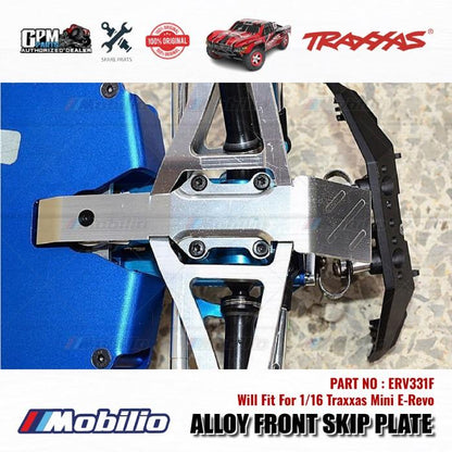 GPM Part #ERV331F Alloy Front Skip Plate for Traxxas 1:16 Mini E-REVO - 1pc