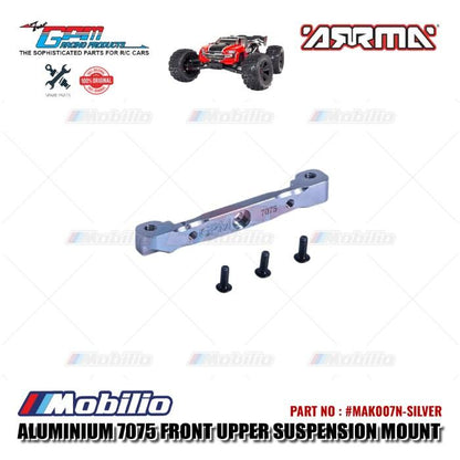 GPM Part #MAK007N Aluminium 7075 Front Upper Suspension Mount RC Upgrade Arrma Kraton 6S BLX Monster Truck