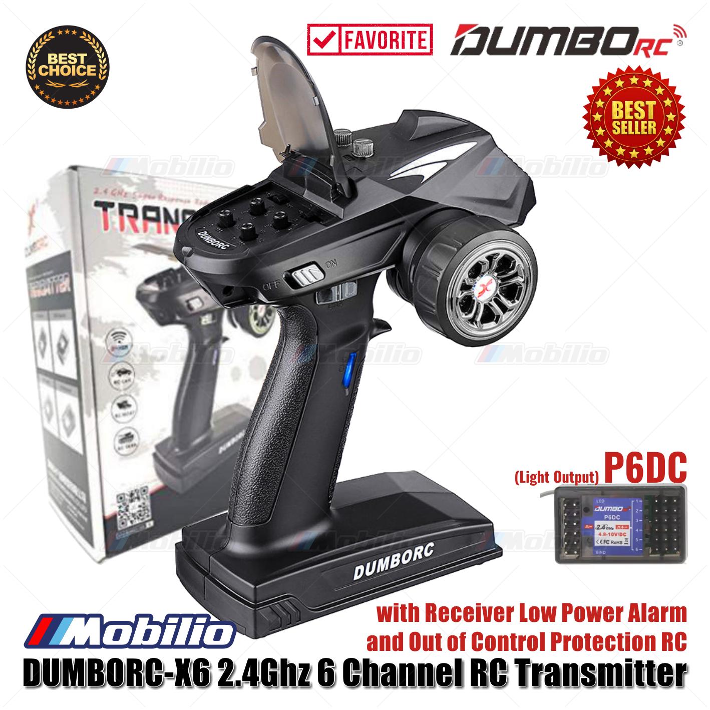Dumborc X6 2.4Ghz 6 Channel RC Transmitter with Receiver P6F P6FG P6DC Waterproof Version Available