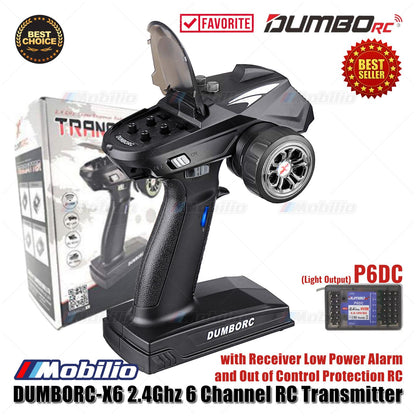 Dumborc X6 2.4Ghz 6 Channel RC Transmitter with Receiver P6F P6FG P6DC Waterproof Version Available