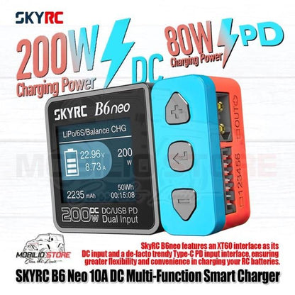 SKYRC B6 Neo 10A DC Multi Function Smart Charger Original Charge Battery RC Remote Control