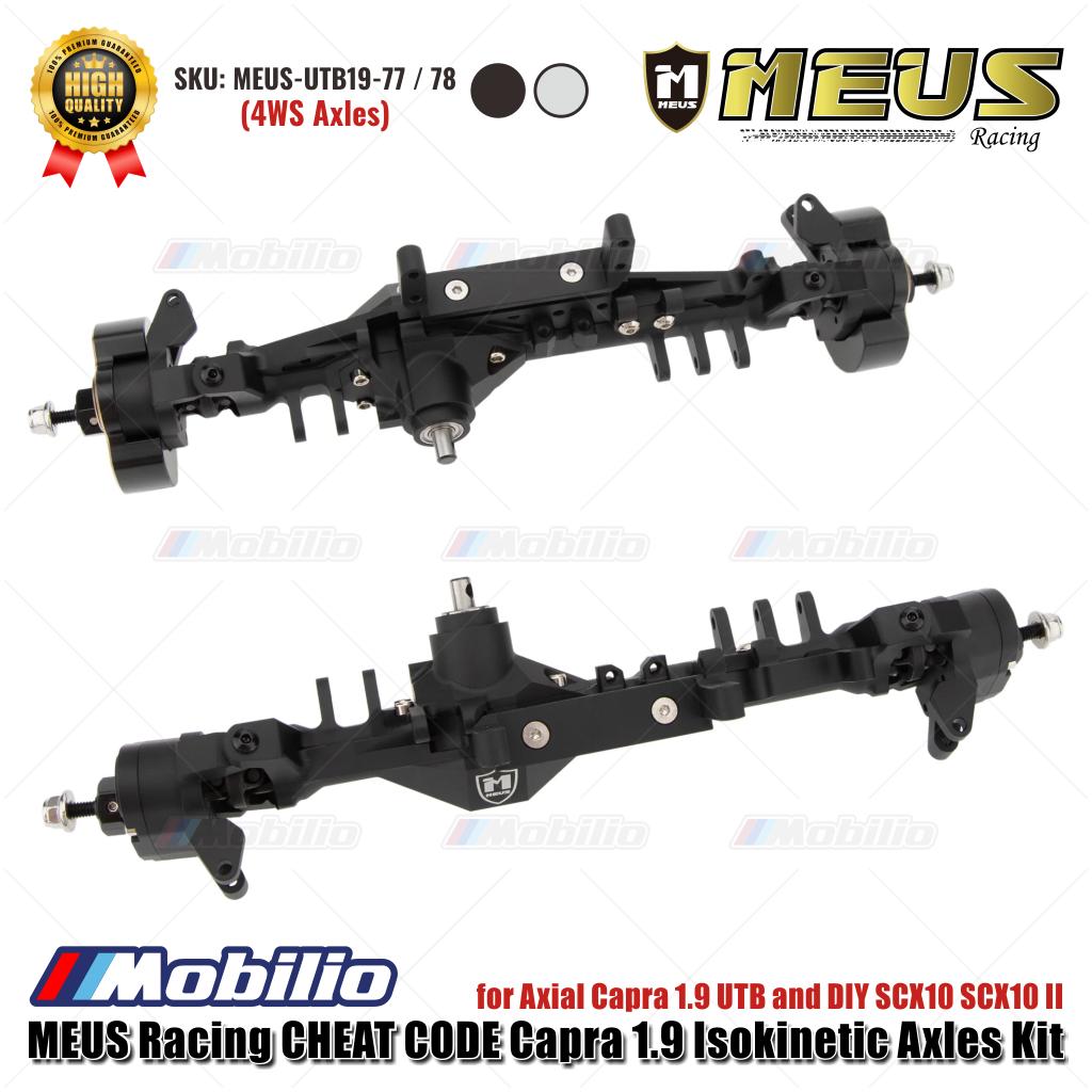 MEUS Racing CHEAT CODE Capra 1.9 Isokinetic Axles Kit 4WS MEUS-UTB19-77 / 78 untuk Axial Capra 1.9 UTB dan DIY SCX10 SCX10 II