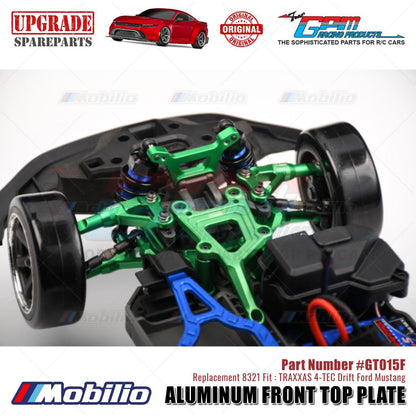 GPM Part #GT015F Aluminum Front Top Plate #8321 Traxxas 4-TEC Drift Ford Mustang