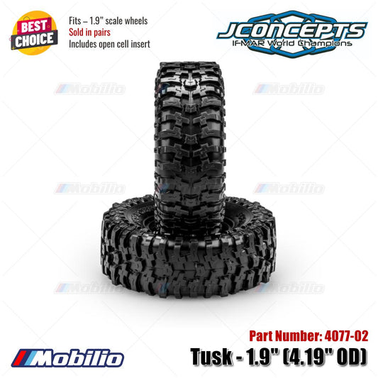 JConcepts #4077-02 Tusk - 1.9" (4.19" OD) Fits – 1.9" Scale Wheels