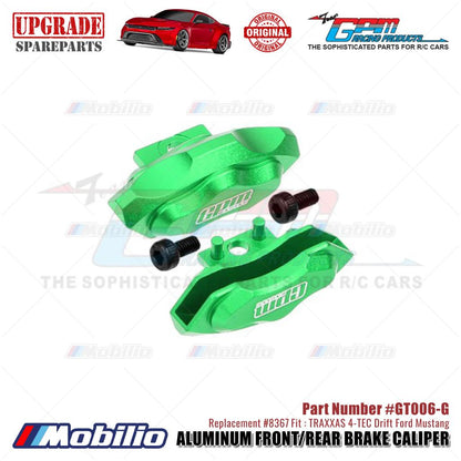 GPM Part #GT006 Aluminum Front/Rear Brake Caliper #8367 Traxxas 4-TEC Drift Ford Mustang
