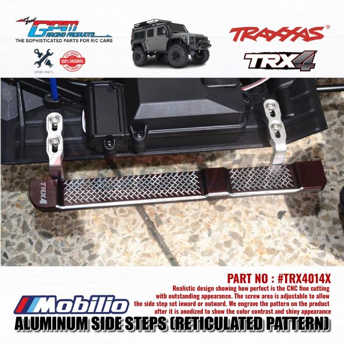 GPM Part #TRX4014X Aluminum Side Steps (Reticulated Pattern) for Traxxas TRX-4