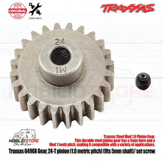 Traxxas Part #6496X 24T Pinion 1.0 Metric Pitch Fits 5mm Shaft