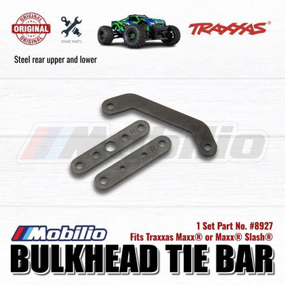 Traxxas Part #8927 Steel Rear Upper and Lower 2 Pcs Bulkhead Tie Bars for RC Maxx Slash