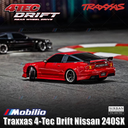 Traxxas 105247-4 4-Tec Drift Nissan 240SX S13 1/10 RWD with TQi 2.4 GHz Radio with Wireless Module Clipless Body RTR