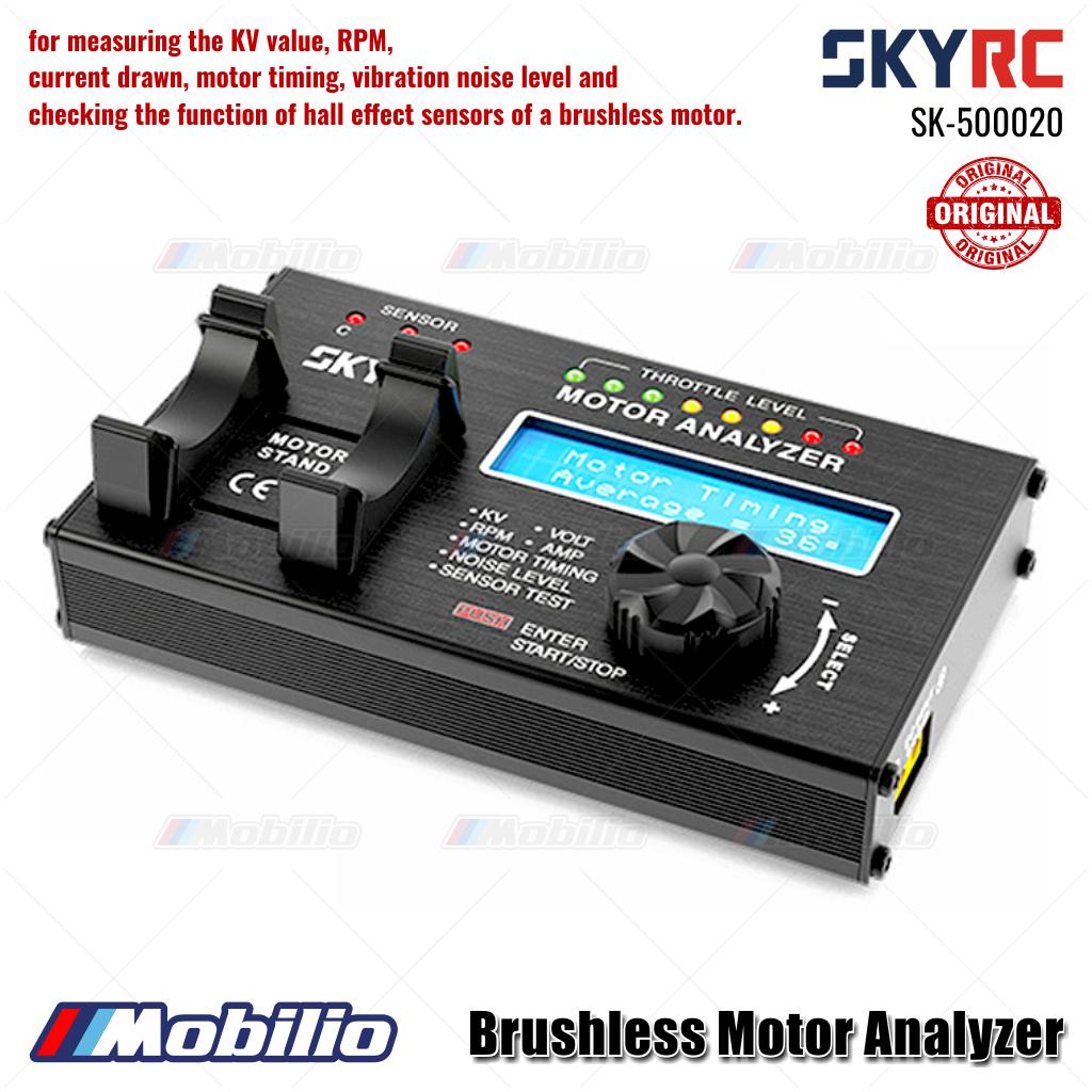 SKYRC #SK-500020 Penganalisis Motor Brushless Nilai KV RPM Arus Tarikan Waktu Motor