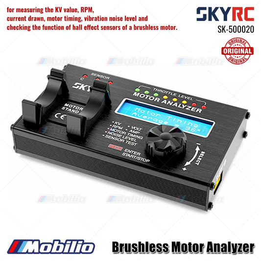 SKYRC #SK-500020 Penganalisis Motor Brushless Nilai KV RPM Arus Tarikan Waktu Motor
