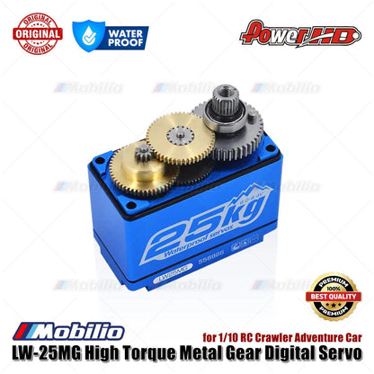 Power HD LW-25MG High Torque Metal Gear Digital Servo Waterproof for 1/10 RC Crawler Adventure Car