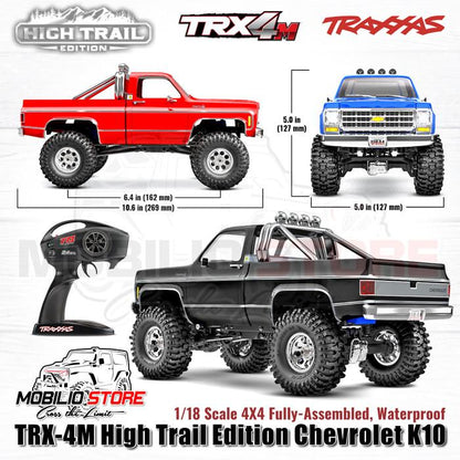 Traxxas 97064-1 TRX-4M High Trail Edition Chevrolet K10 Skala 1/18 4X4 RTR Tanpa Klip