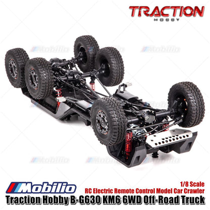 Traction Hobby B-G630 KM6 6WD Off-Road Truck 1/8 Scale RC Electric Remote Control Model Car Crawler