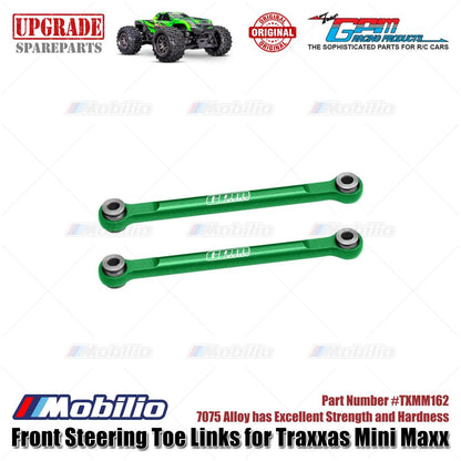 GPM Part #TXMM162 7075 Alloy Front Steering Toe Links for RC Traxxas Mini Maxx / Mini XRT