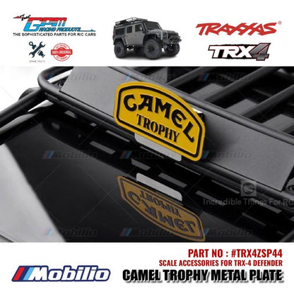 GPM Part #TRX4ZSP44 Camel Trophy Metal Plate for Traxxas TRX-4 Defender Crawler Adventure