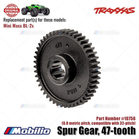 Traxxas Part #10756 47-Tooth Spur Gear 32-Pitch RC Mini Maxx BL-2S