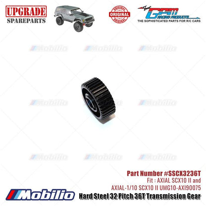 GPM Part #SSCX4826T Hard Steel 48 Pitch 26T Transmission Gear RC Axial SCX10 II Crawler Adventure