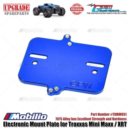 GPM Part #7075 Alloy Electronic Mount Plate for RC Traxxas Mini Maxx / Mini XRT