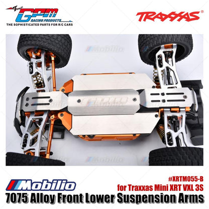GPM Part #XRTM055-B 7075 Alloy Front Lower Suspension Arms for Traxxas Mini XRT VXL 3S Upgrade