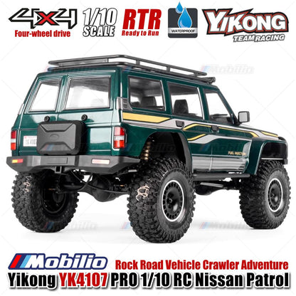 Yikong YK4107 PRO 1/10 RC Brushless System Rock Road Vehicle Crawler Adventure 2.4GHz RTR Remote Control