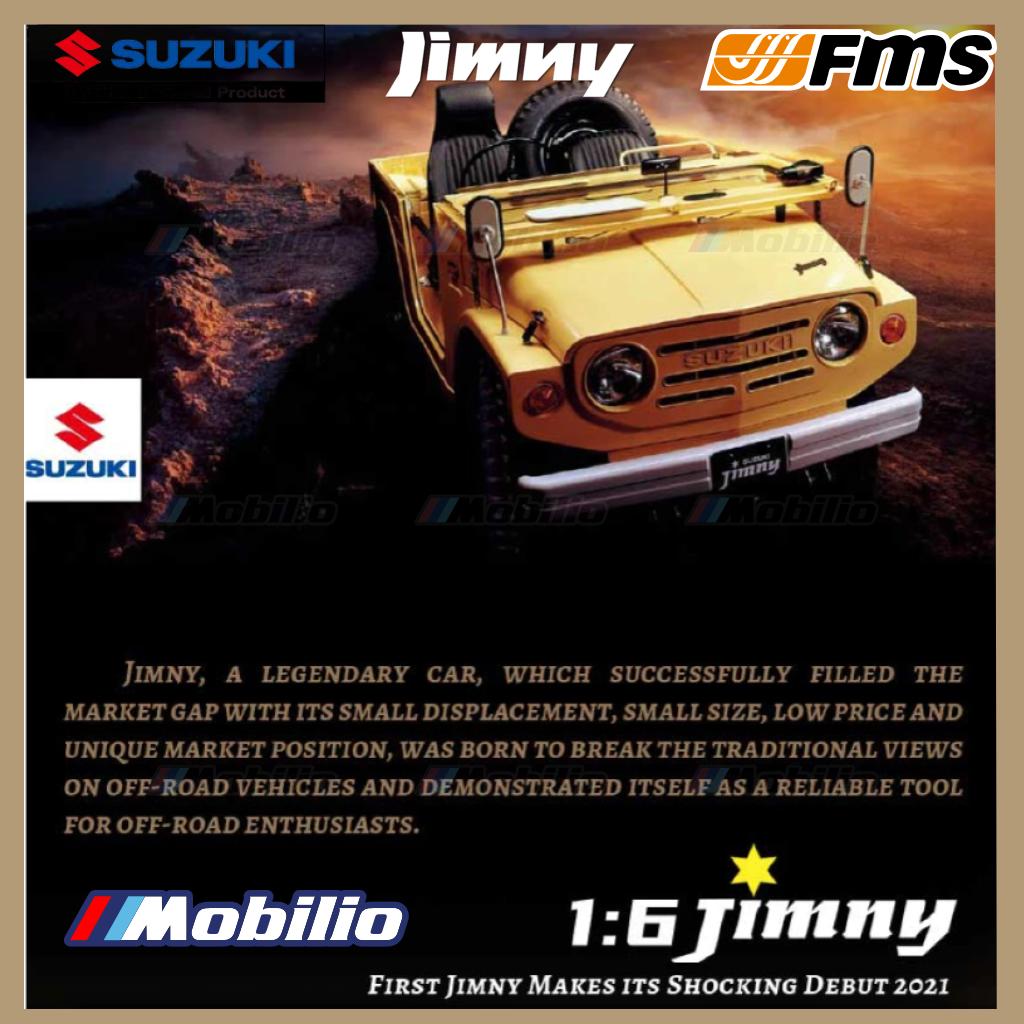 FMS 1/6 JIMNY RS Model Coklat 2.4G Bodi Keras Mobil RC Presisi 4wd Crawler Adventure RTR