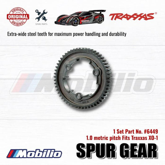 Traxxas Bagian #6449 Gigi Spur 54-Gigi 1.0 Pitch Metrik untuk XO-1 Maxx E-Revo