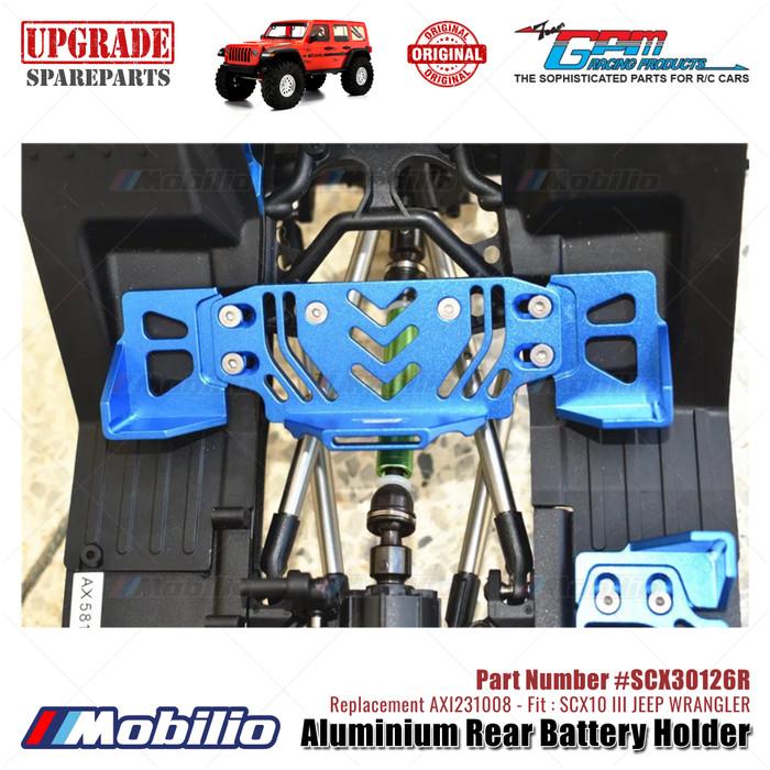 GPM Part #SCX30126R Aluminium Rear Battery Holder Upgrade Axial SCX10 III Jeep Wrangler AXI231008 Replacement