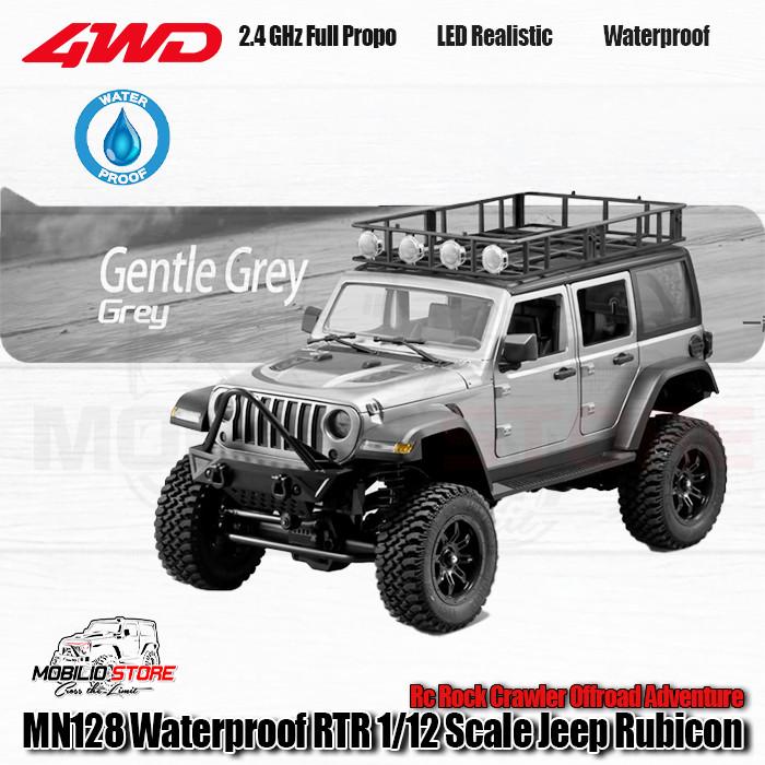 MN128 Waterproof RTR 1/12 Scale Jeep Rubicon RC Rock Crawler Adventure