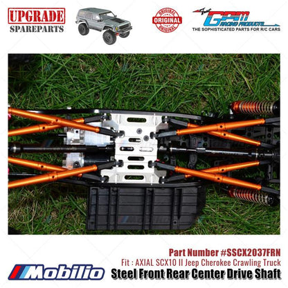 GPM Part #SSCX2037FRN Steel Front Rear Center Drive Shaft Upgrade Axial SCX10 II Crawler Adventure
