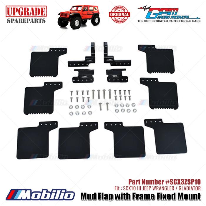 GPM Part #SCX3ZSP10 Mud Flap Decoration Axial SCX10 III Jeep Wrangler - Gladiator