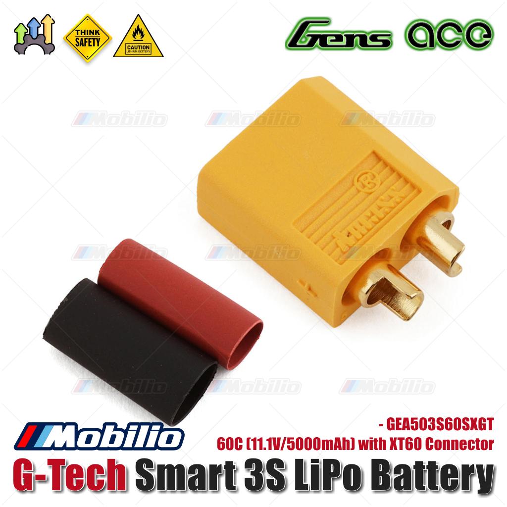 Gens Ace G-Tech Smart 3S LiPo Battery 60C (11.1V/5000mAh) with XT60 Connector - GEA503S60SXGT