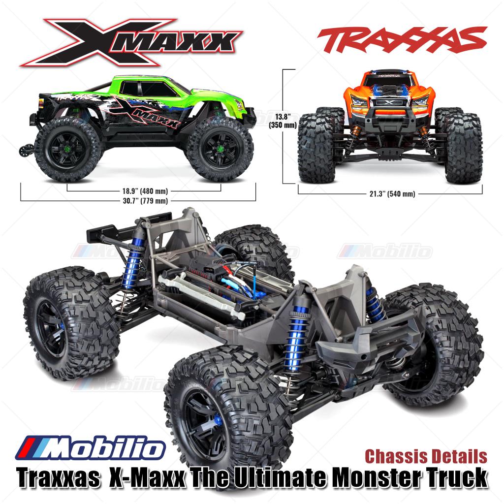 Traxxas 77086-4 X-Maxx XMaxx 1/6 Monster Truck 8s Brushless 2.4GHz RTR 4WD TQI Clipless