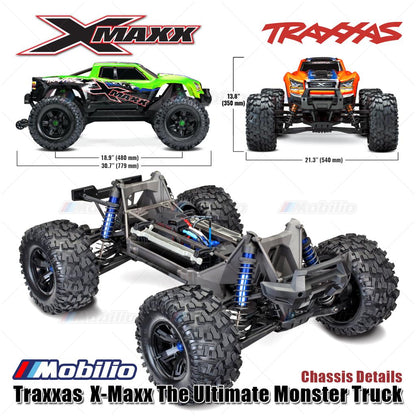 Traxxas 77086-4 X-Maxx XMaxx 1/6 Monster Truck 8s Brushless 2.4GHz RTR 4WD TQI Clipless