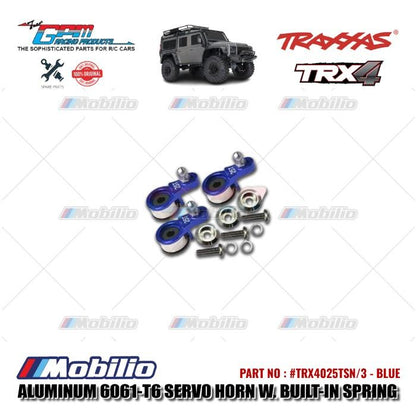 GPM Part #TRX4025TSN/3 Aluminum Servo Horn with Built-in Spring for Locking Differential RC Upgrade Traxxas TRX-4 TRX-6