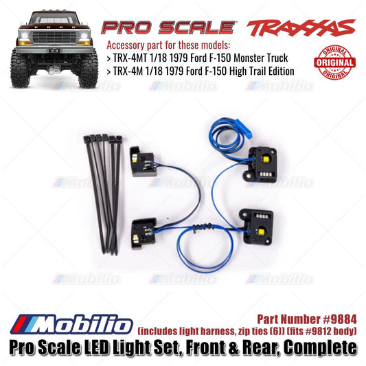 Traxxas Part #9884 Pro Scale LED Light Set Front & Rear Complete fits #9812 Body TRX-4MT 1979 Ford F-150